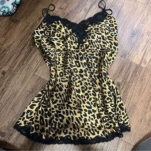 Vintage Victoria’s Secret Leopard Print Slip Dress Size Medium